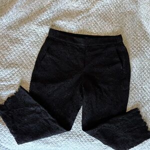 J. Crew Black Textured Pants